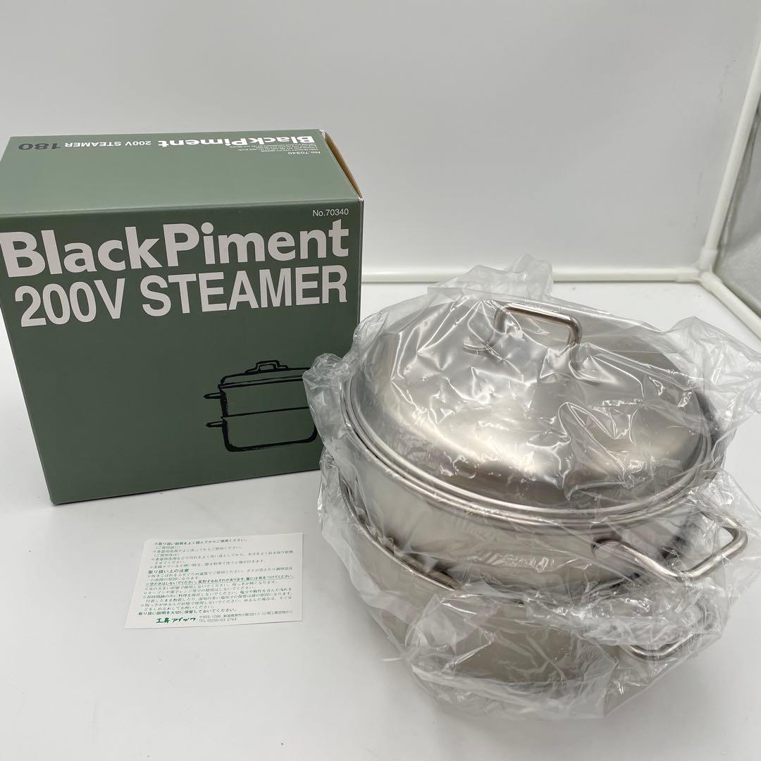 美品　工房アイザワ　ブラック　ピーマン　200V スチーマー