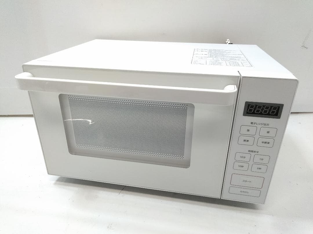 無印良品 単機能電子レンジ ホワイト MJ-SER18A 2022年製 △