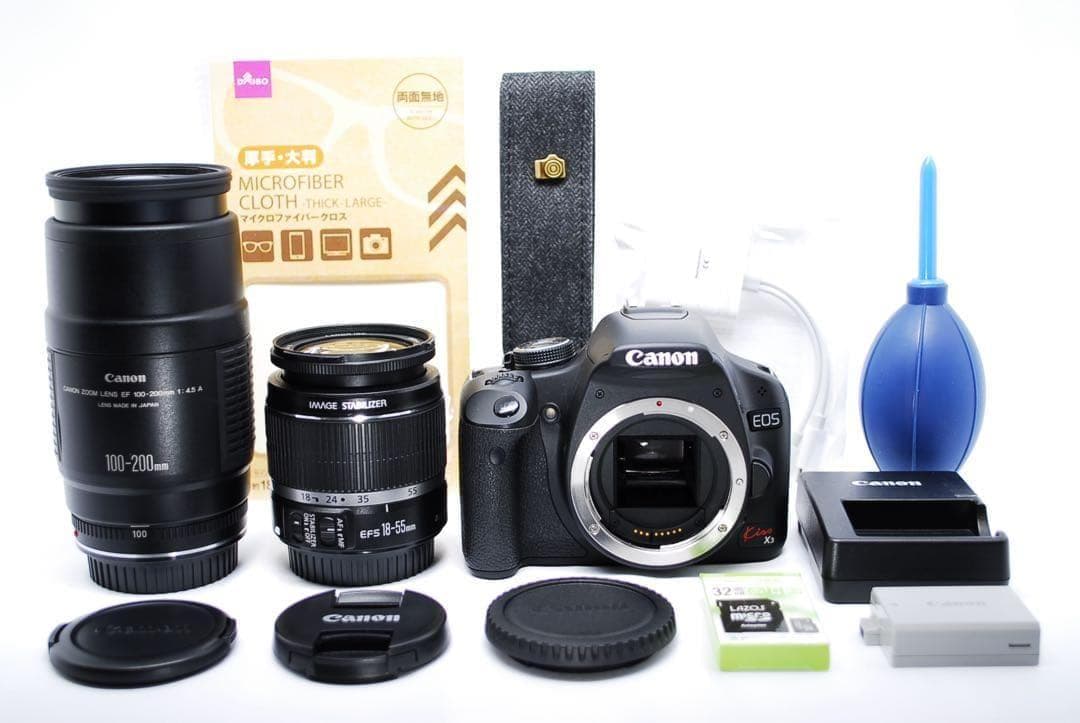 初心者向け✨軽量コンパクト✨Canon EOS Kiss X3✨Wレンズセット
