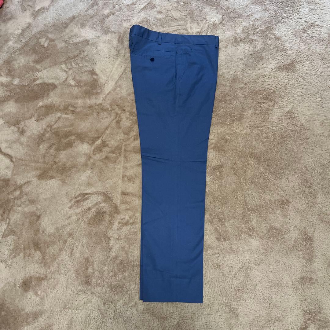 新品♡美品♡未使用♡HERMESメンズ青のスラックス