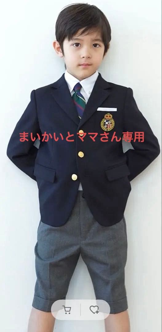 卒園式入学式用CHOPINショパンスーツ(120㎝)と靴下と革靴セット