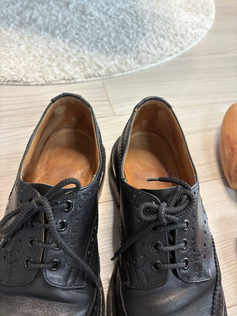 トリッカーズ　バートン　8ハーフ　革靴　rrl