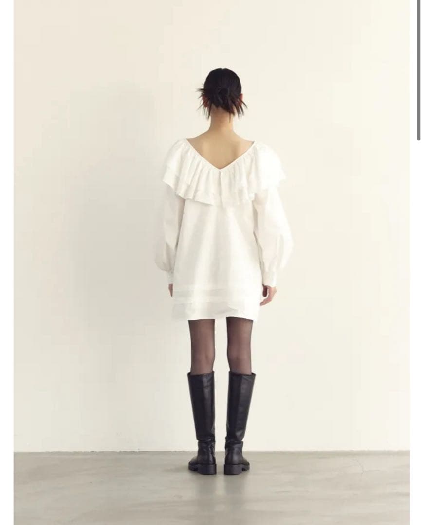 ワンピース rosarymoon Frill Collar Tunic