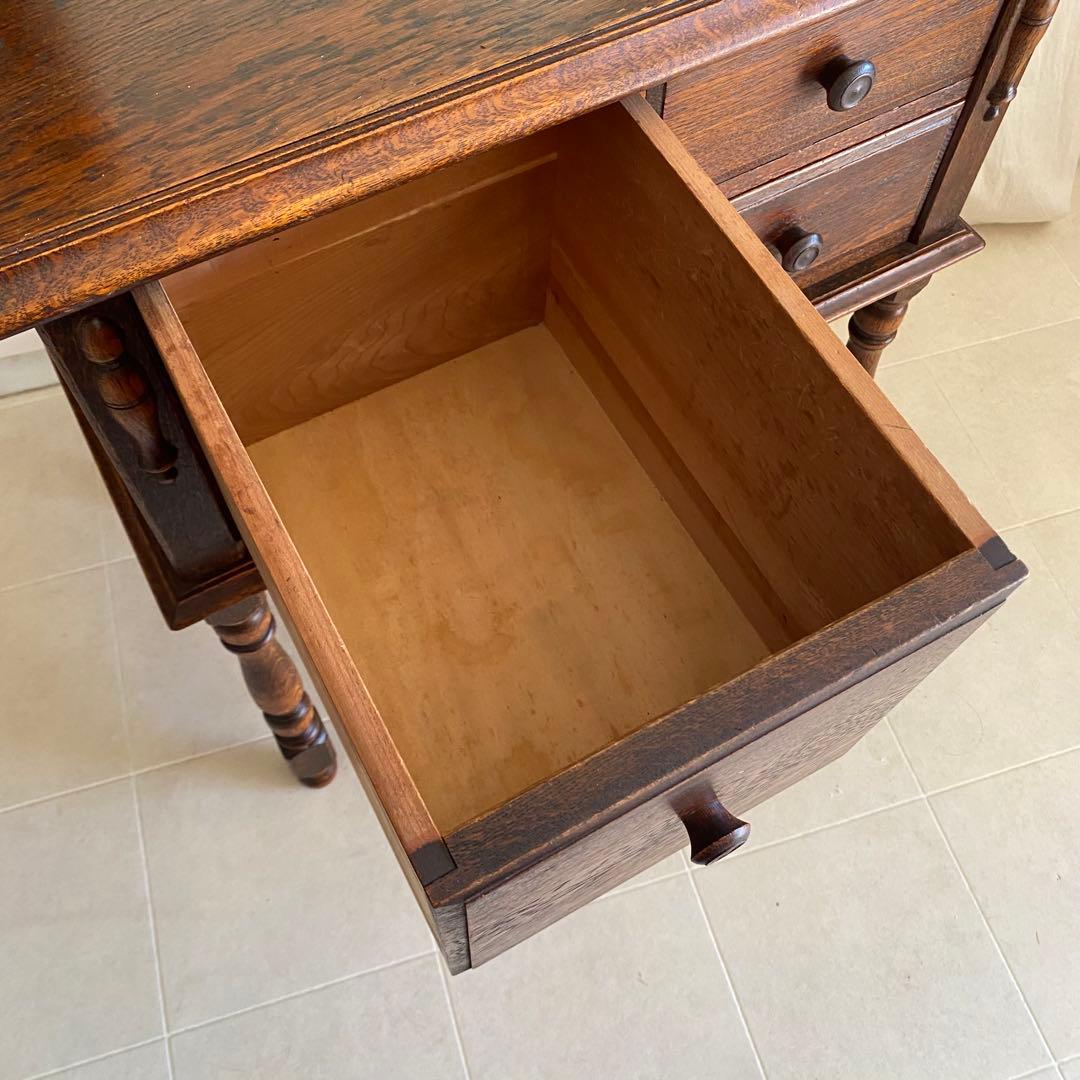 美品　三越ブルージュ　三越　ドレッサー　デスク　英国カントリー　三越家具　オーク