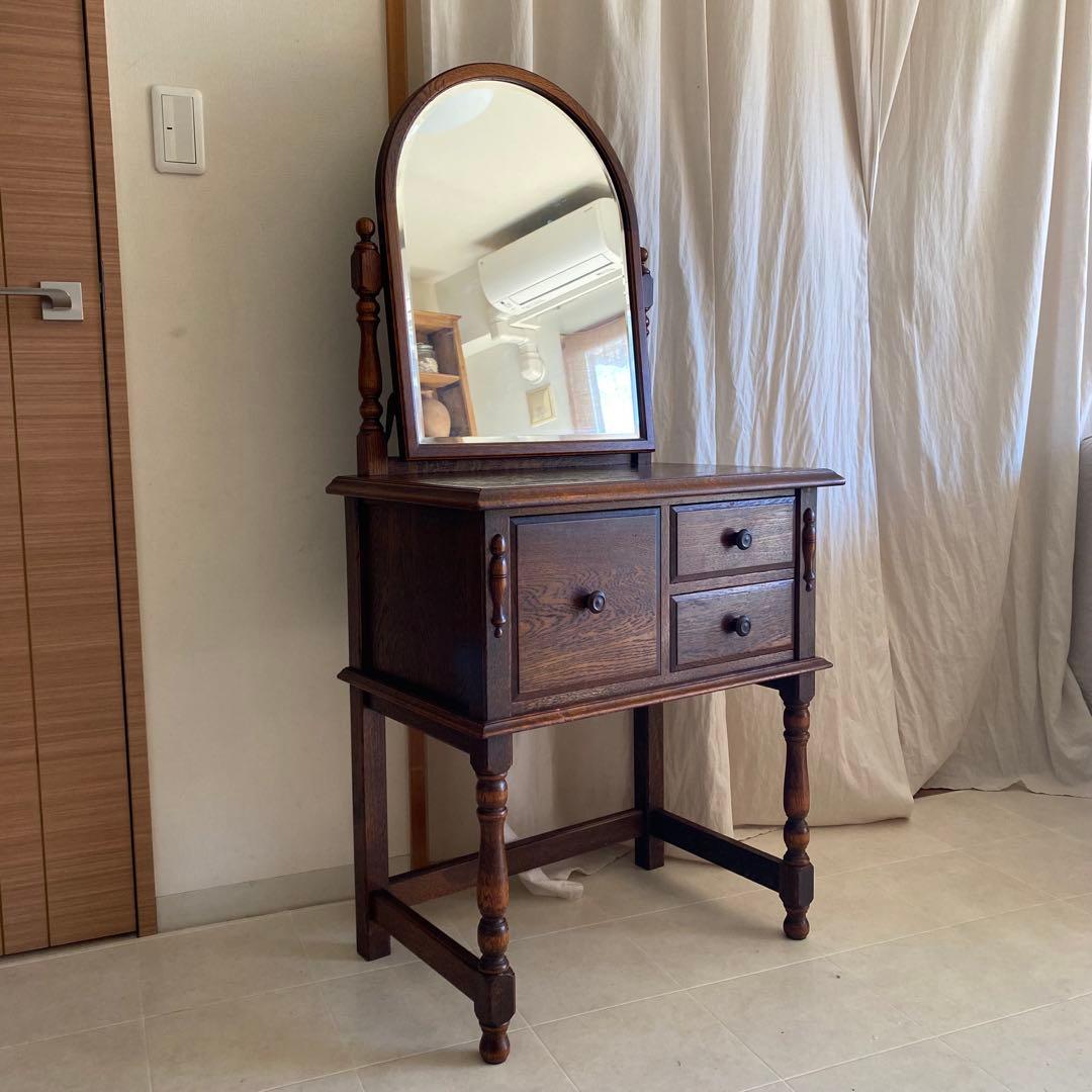 美品　三越ブルージュ　三越　ドレッサー　デスク　英国カントリー　三越家具　オーク