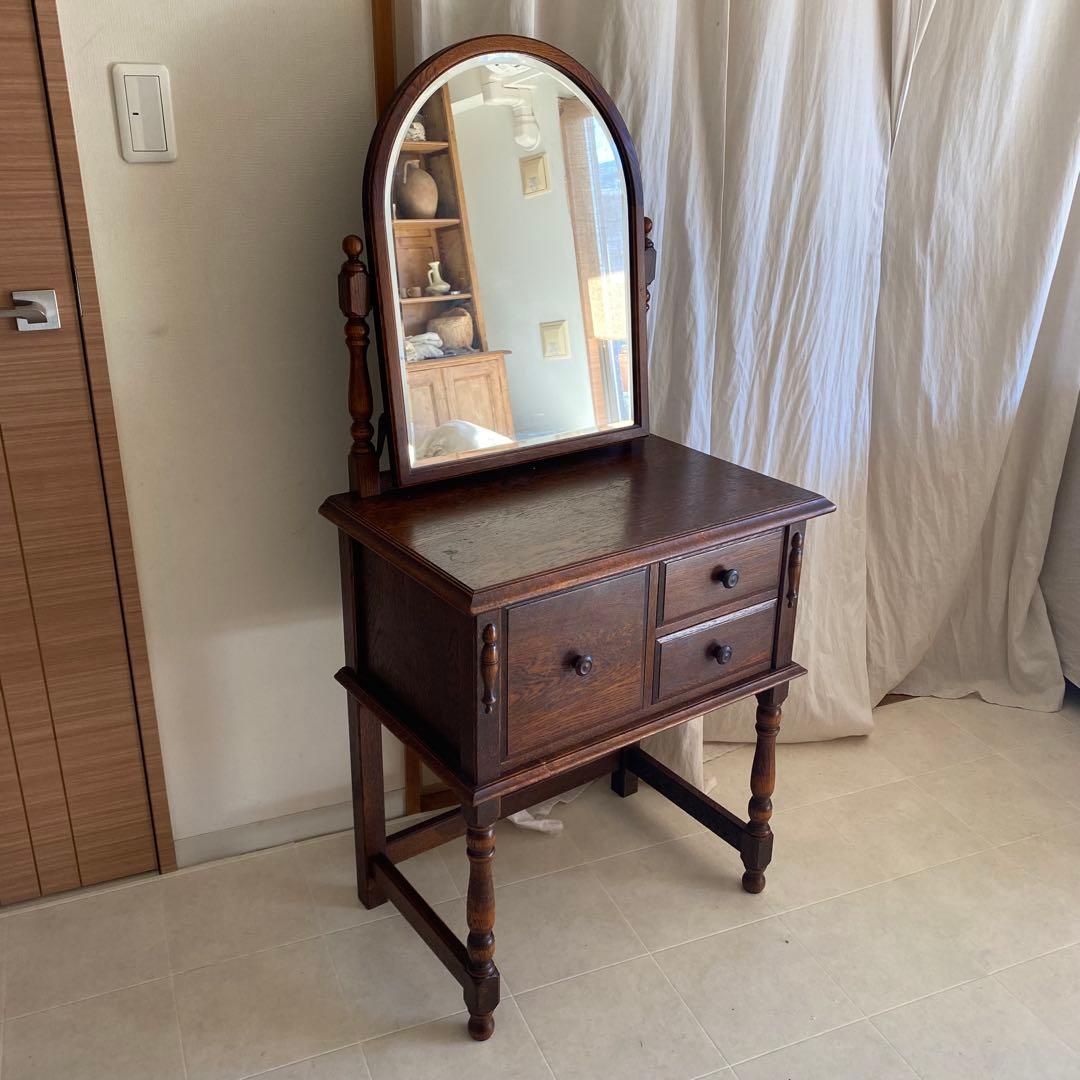 美品　三越ブルージュ　三越　ドレッサー　デスク　英国カントリー　三越家具　オーク