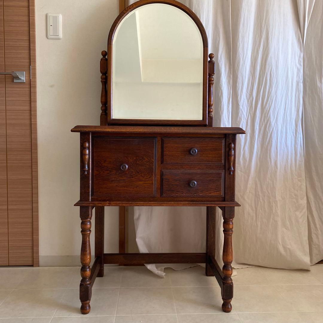 美品　三越ブルージュ　三越　ドレッサー　デスク　英国カントリー　三越家具　オーク