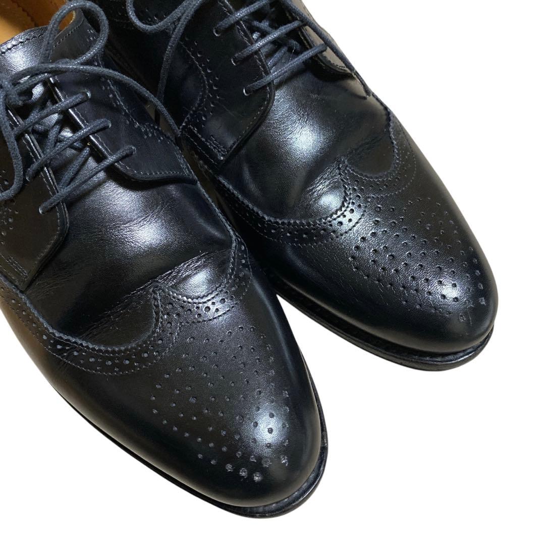 u*e様 美品 ジャランスリワヤ ウィングチップ （23.5㌢） レザー ブラッ