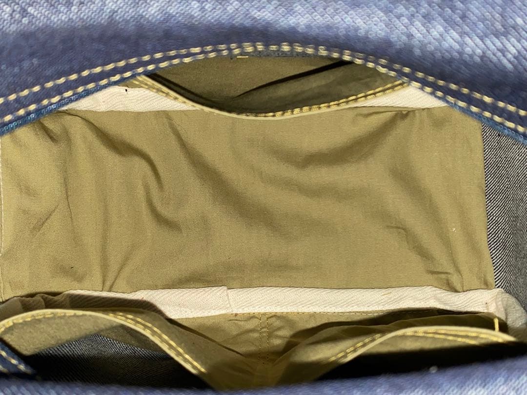 男女兼用☆岡山デニム♪ステンシル☆トラネコ☆Sサイズ☆3wayボストンバッグ