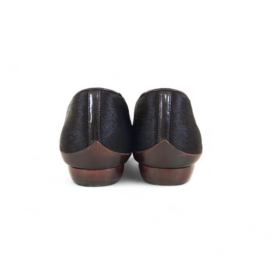 フェラガモ|オードリー|ハラコ|5C|黒|i1709