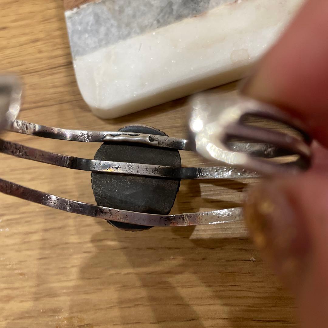 ターコイズ　インディアンジュエリー　ターコイズ　バングル　シルバー　アンティーク