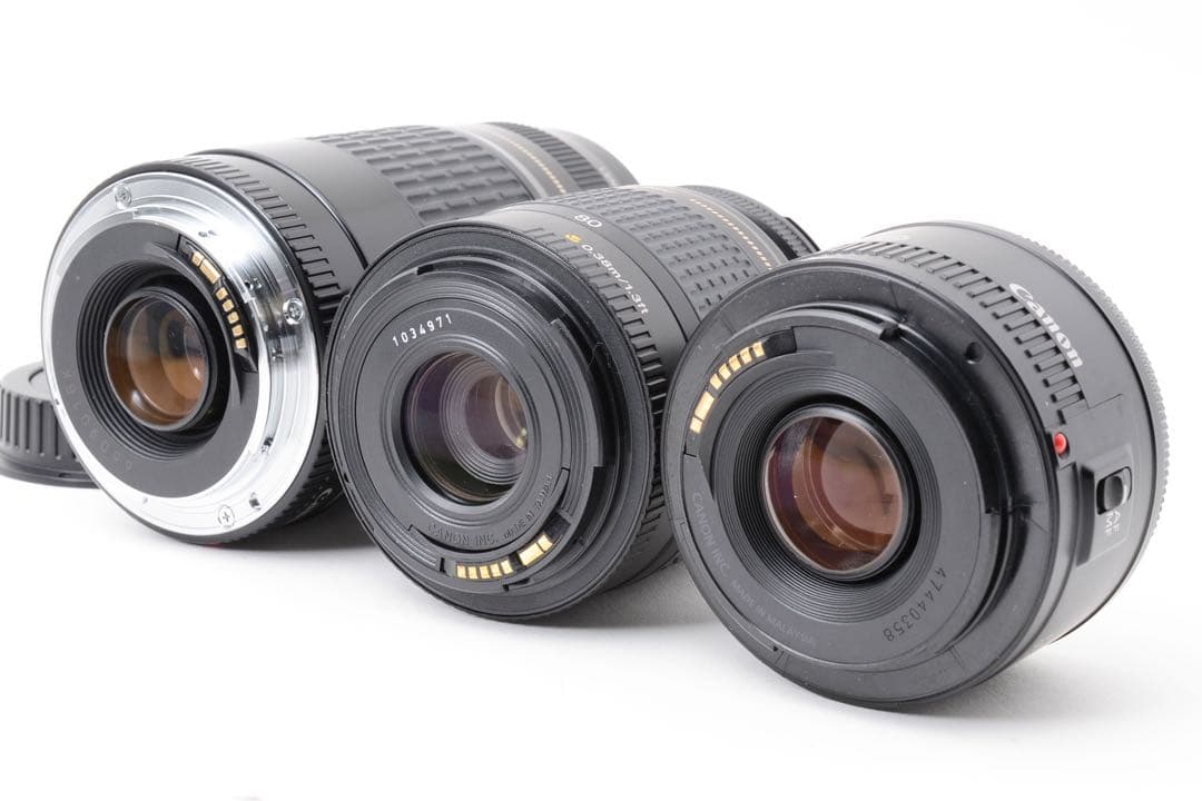 保証付き/Canon EOS 90D標準&望遠&単焦点トリプルレンズセット