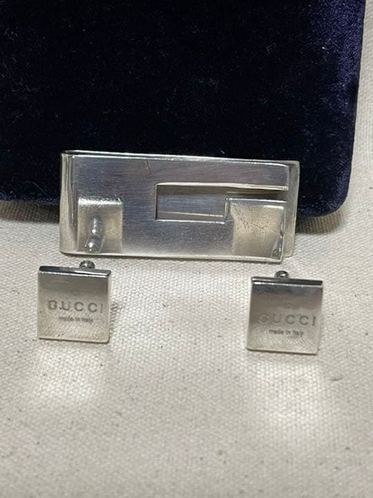 GUCCI グッチ マネークリップ、カフス セット シルバー925 まとめ売り