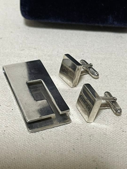 GUCCI グッチ マネークリップ、カフス セット シルバー925 まとめ売り