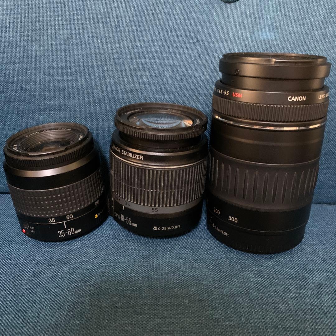 Canon EF 90-300mm 18-55 35-80 レンズセット