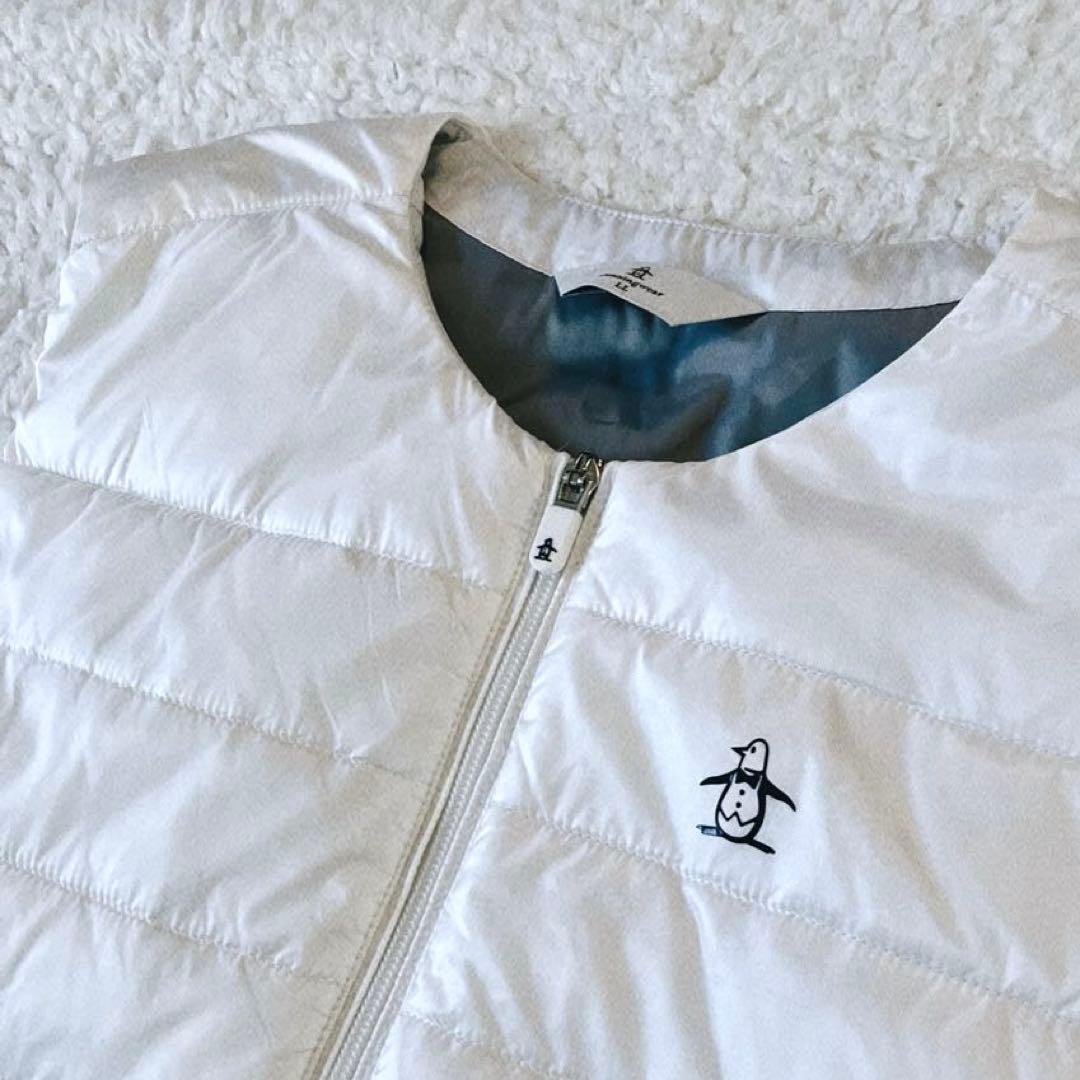 【LLサイズ】Munsingwear 中綿ワンピース　白