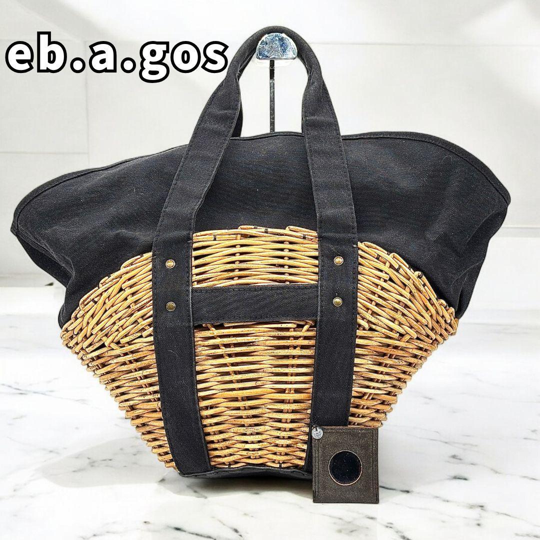 む*♪様 和装に馴染む✨　エバゴス　かごバッグ 扇形 紅籐 防水キャンバス 鏡付