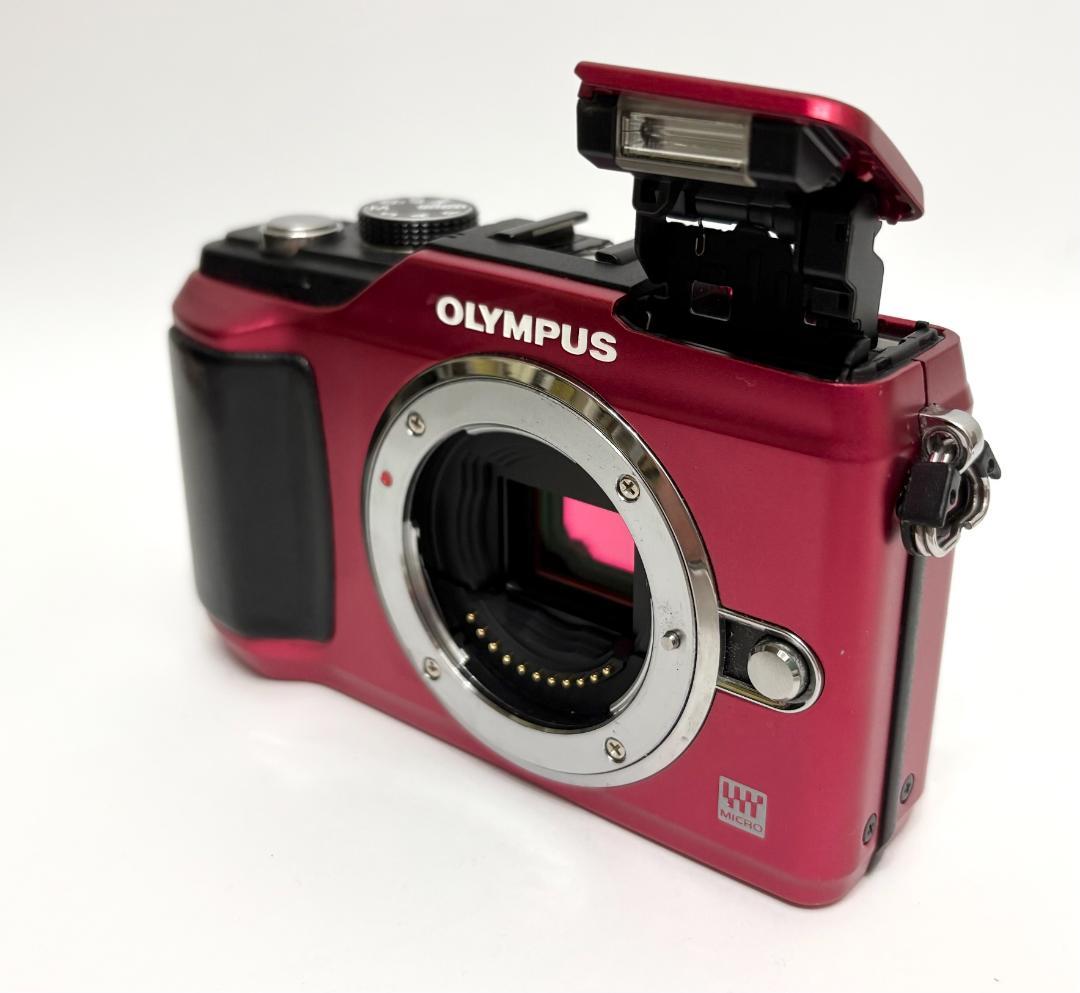 OLYMPUS ミラーレス一眼 E-PL2 ボディ　レッド