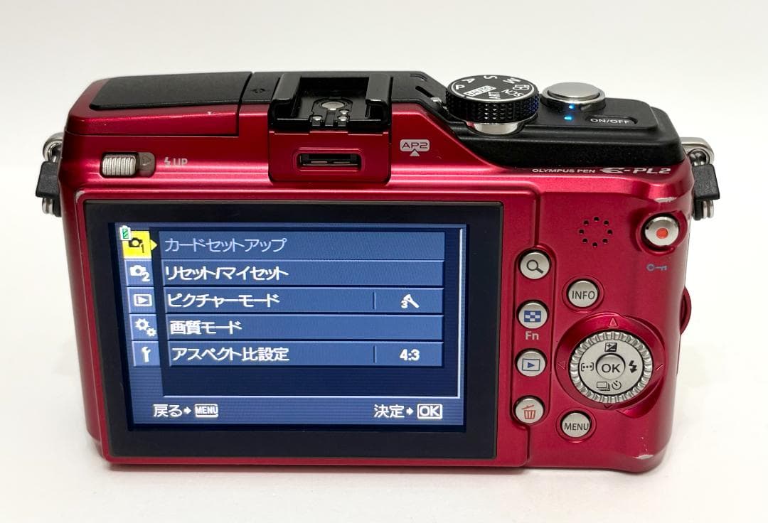 OLYMPUS ミラーレス一眼 E-PL2 ボディ　レッド