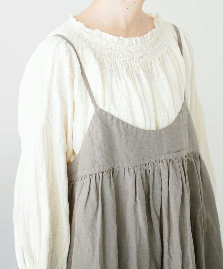 【新品未使用】nest Robe ネストローブ ⿻リネンキャミワンピース