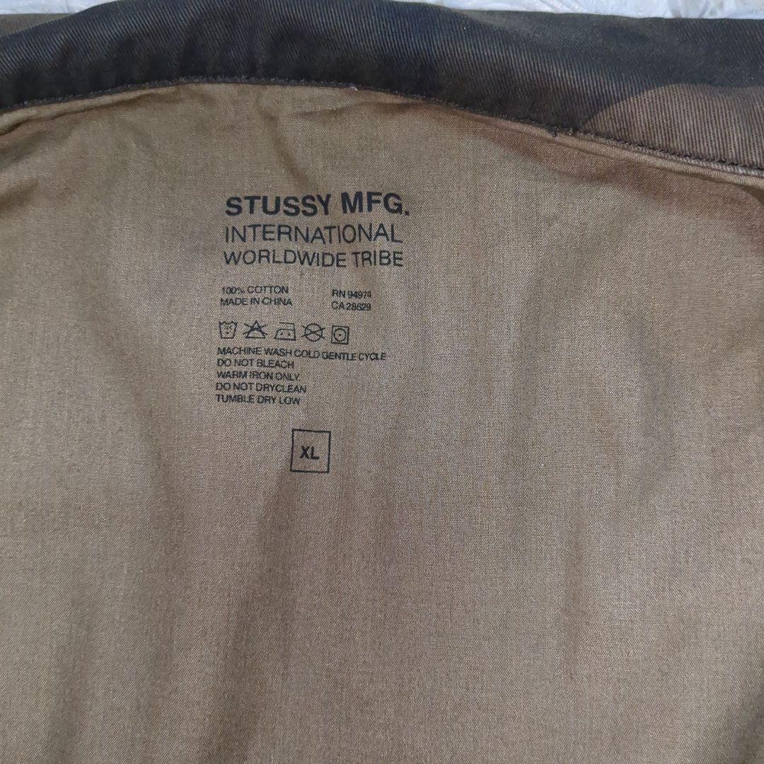 希少サイズ　stussy ミリタリージャケット　XL カモフラ