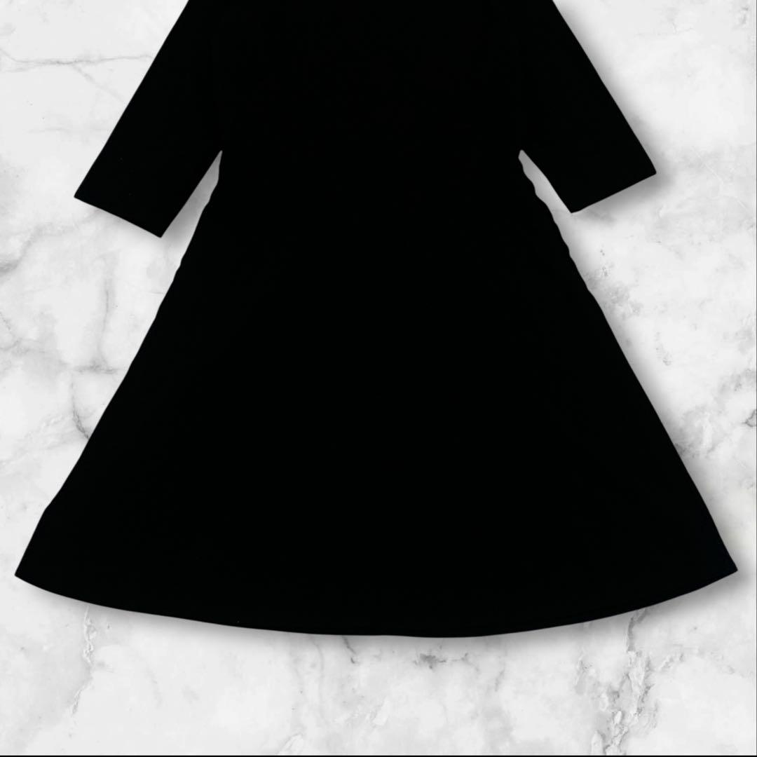 かりん✨マーガレットハウエル ソフトフランネル ブラックドレスワンピース