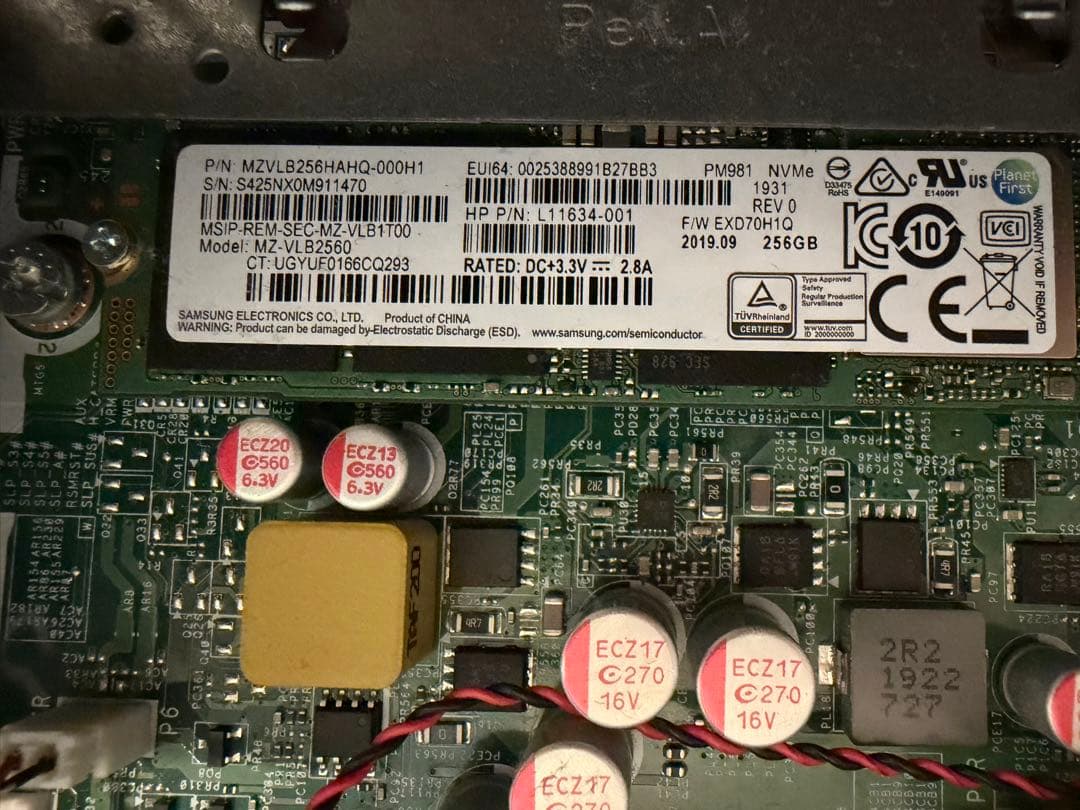 HP ProDesk 600 G5 SFF SSD256 メモリ16G NVNe