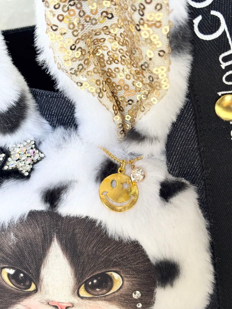 ゆ*ら様 コヤンイサムチョン　ハンドメイド　デニムトートバッグ　ジョーズくん