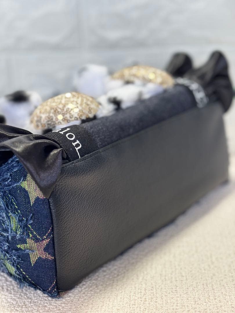 ゆ*ら様 コヤンイサムチョン　ハンドメイド　デニムトートバッグ　ジョーズくん