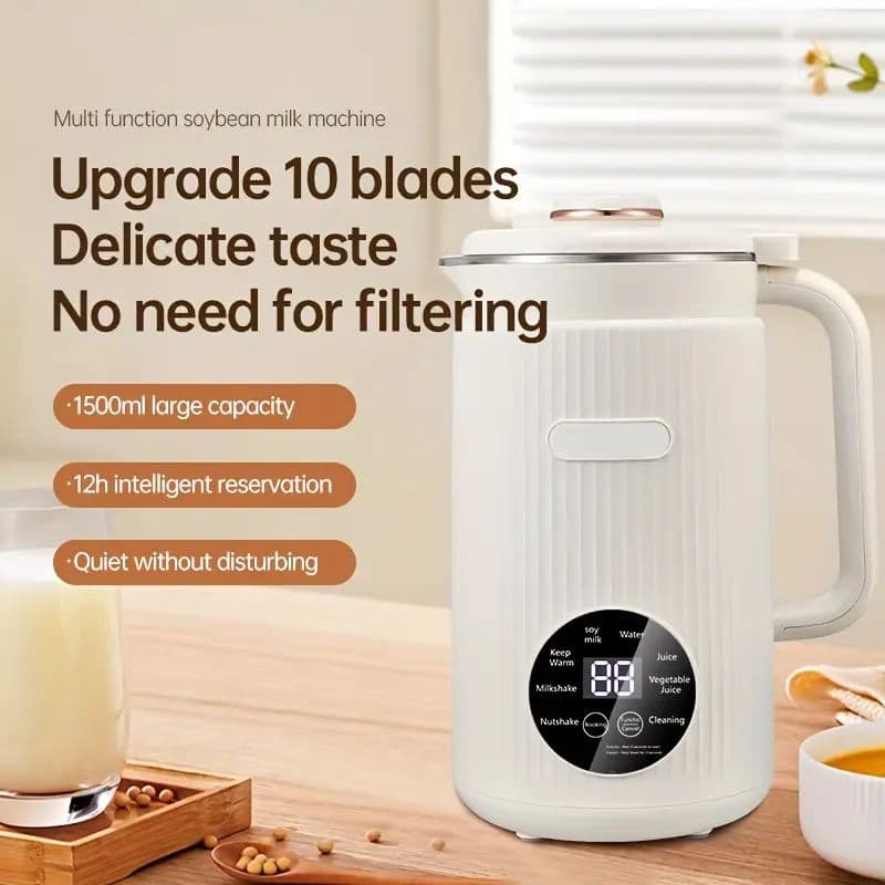 新品 大容量 1.5L 豆乳メーカー スープメーカー 電動 ジューサー ミキサー