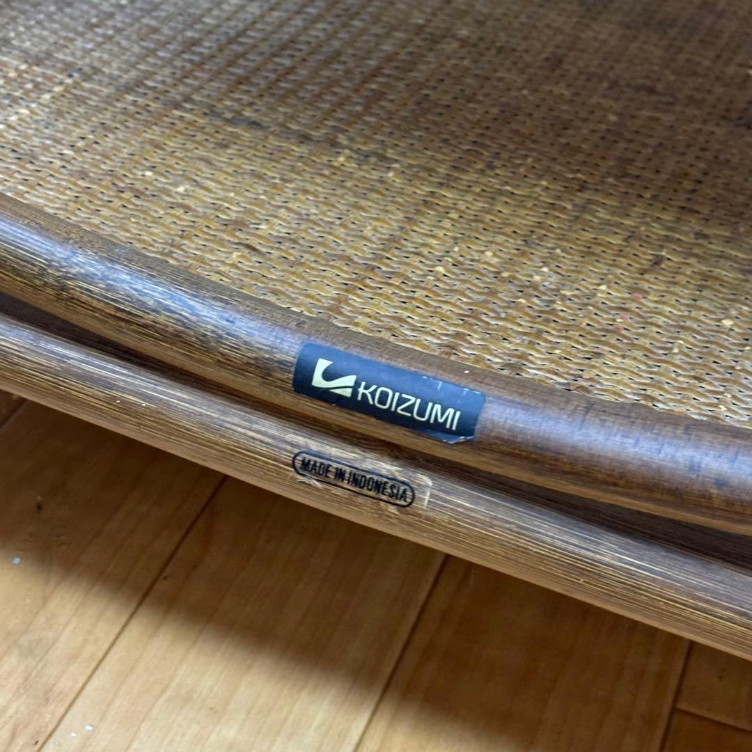 ラタン　引き出し付きワゴン　キャスター付き KOIZUMI キッチンワゴン