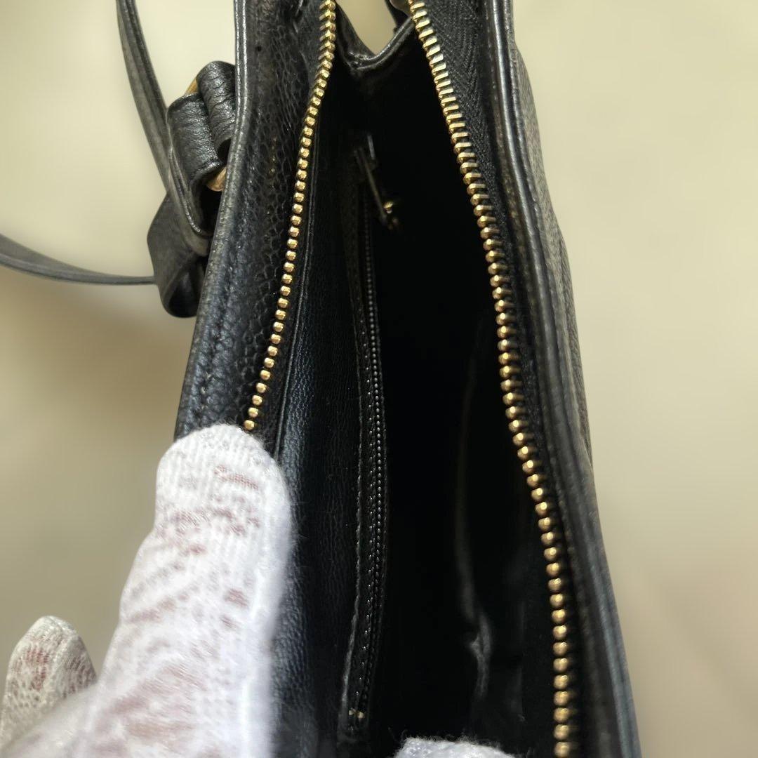 ★極美品　CHANEL キャビアスキン　ウエストポーチ