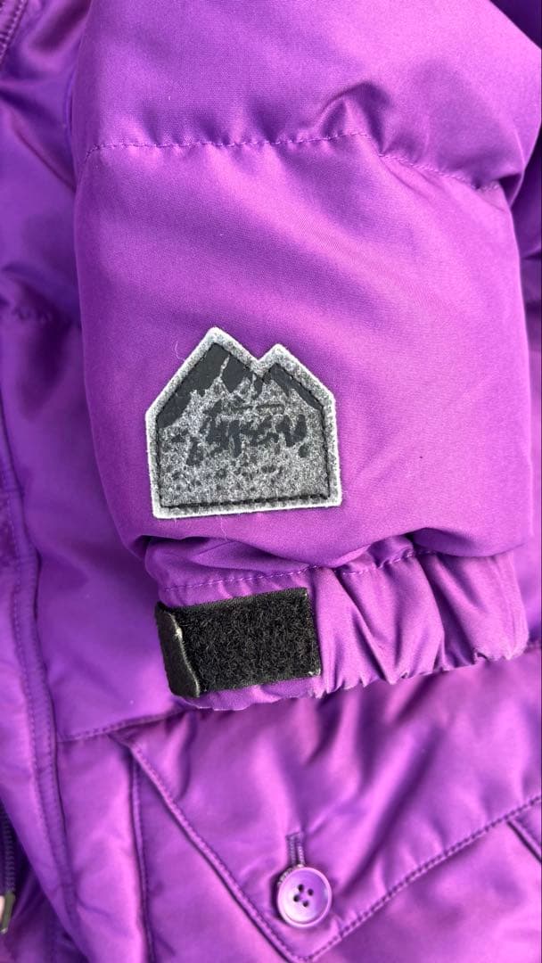 old Stussy 紫 ダウンジャケット Lサイズ