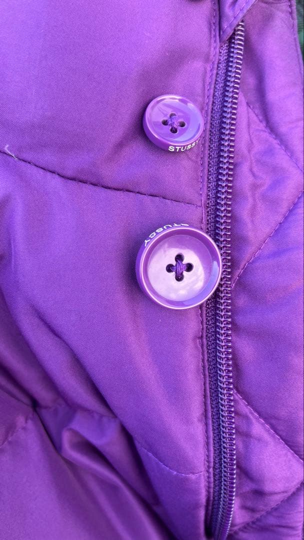 old Stussy 紫 ダウンジャケット Lサイズ