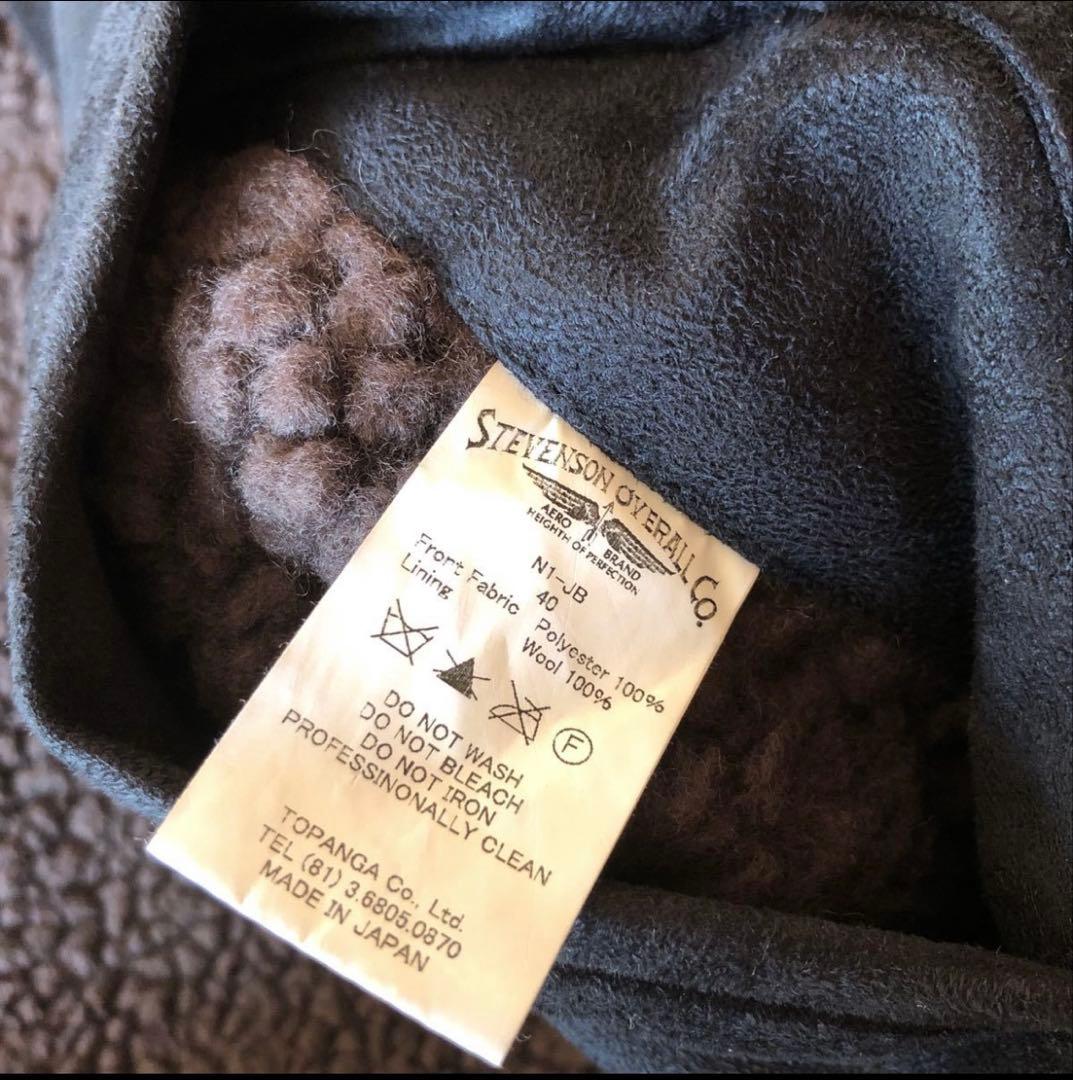 STEVENSON OVERALL N-1 デッキジャケット ヌバック調