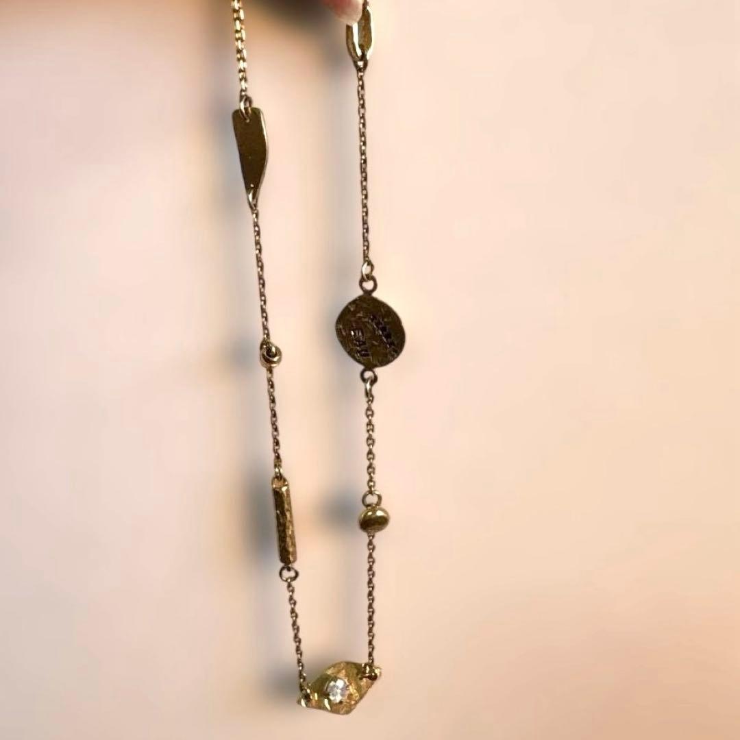 最終価格　セルジュトラヴァルネックレス　ゴールド アッシュペーフランス　プリュ