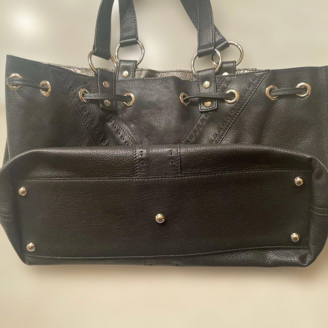 SAINT LAURENT サンローラン リバーシブルバッグ　黒　ブロンズ