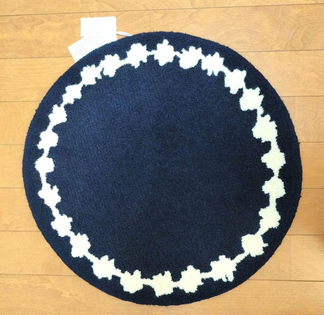 morimon　ミナペルホネン　tambourine　ラグ　ネイビー