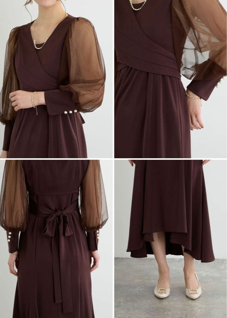 ♥ドリードール♥ パーティードレス 結婚式 お呼ばれ クロスデザインドレス 黒