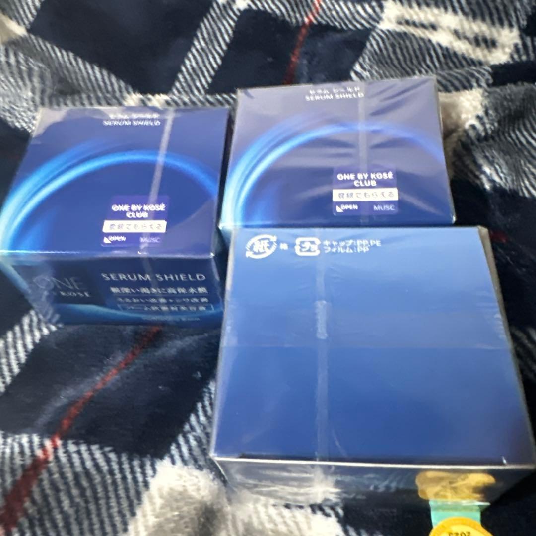 【激安】one by kose セラムシールド40g 3個