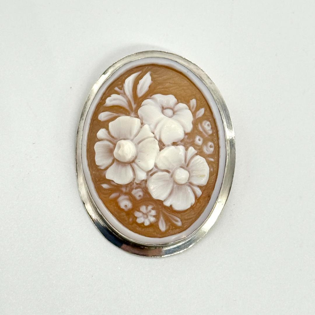 Salvatore Ferragamo フェラガモ ブローチ カメオ 925