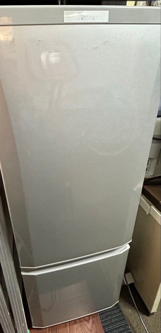 シルバー 2ドア冷蔵庫