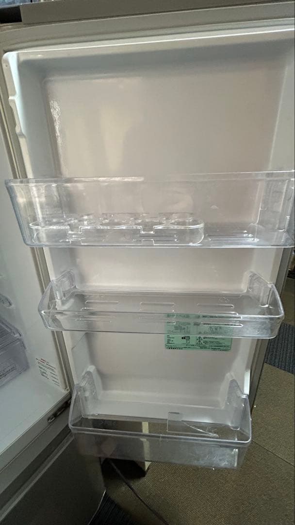 シルバー 2ドア冷蔵庫