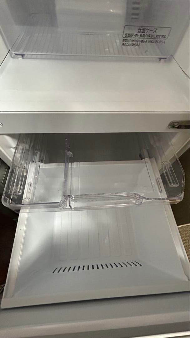 シルバー 2ドア冷蔵庫