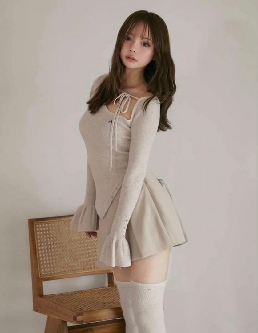 【ANDMARY】新品 Nina flare mini skirt アンドマリー