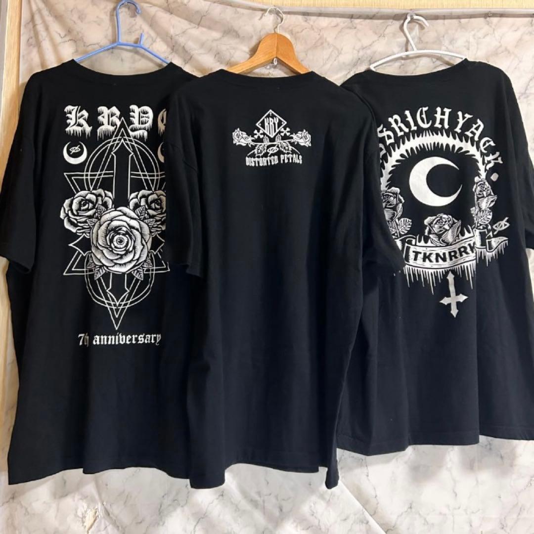 ブラックTシャツ 3枚セット グラフィックプリント