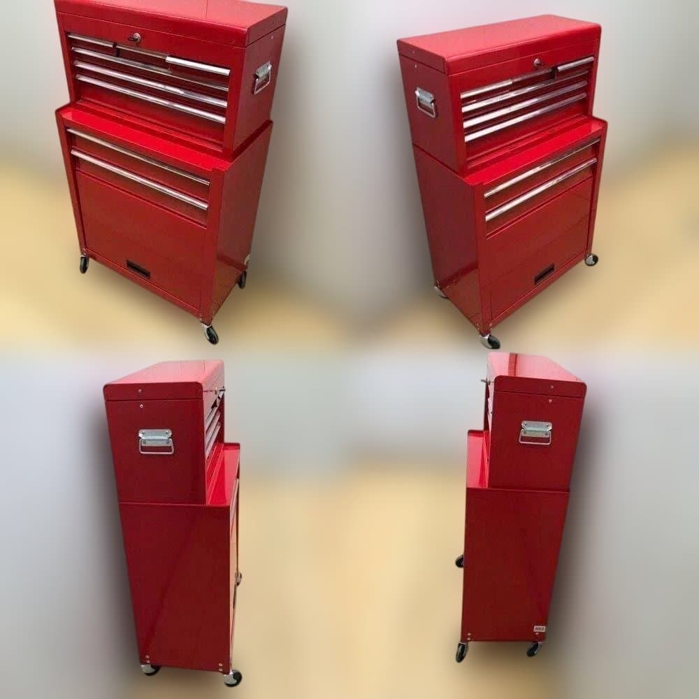 下　②　ツールボックス 2点セット 工具箱 鍵付き キャスター付き　250604