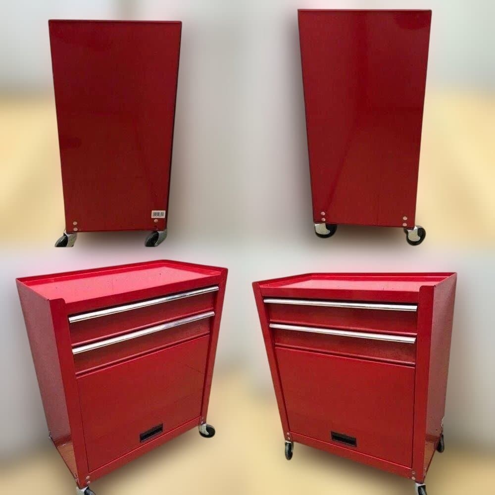 下　②　ツールボックス 2点セット 工具箱 鍵付き キャスター付き　250604