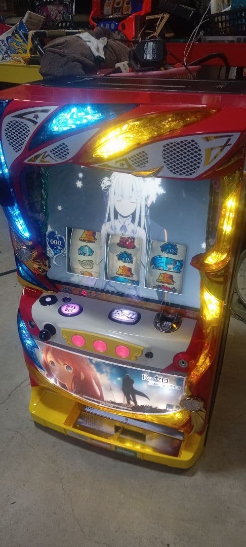 送料込　パチスロ　実機　大都技研　リゼロ　不要機付　家庭用電源