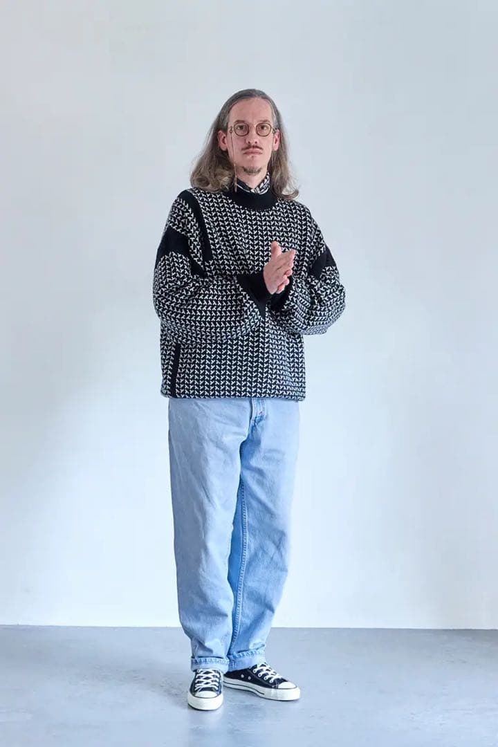 YASHIKI【24AW】 Shinsetsu Knit（BLACK)